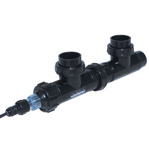 57W Twist UV Aquarium Sterilizer with Wiper - Black | Effective Water Purification for Freshwater & Saltwater Fish Tanks | Eliminates Algae, Bacteria & Harmful Pathogens