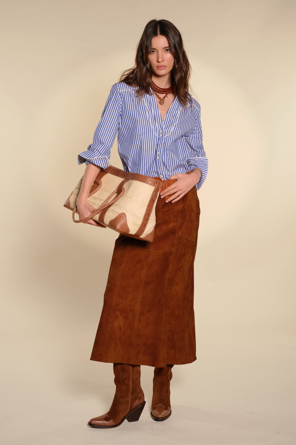Sundown Skirt - Women's Flowy Midi Skirt for Summer, Beach & Casual Wear | Boho Chic Style for Outdoor Activities & Vacations