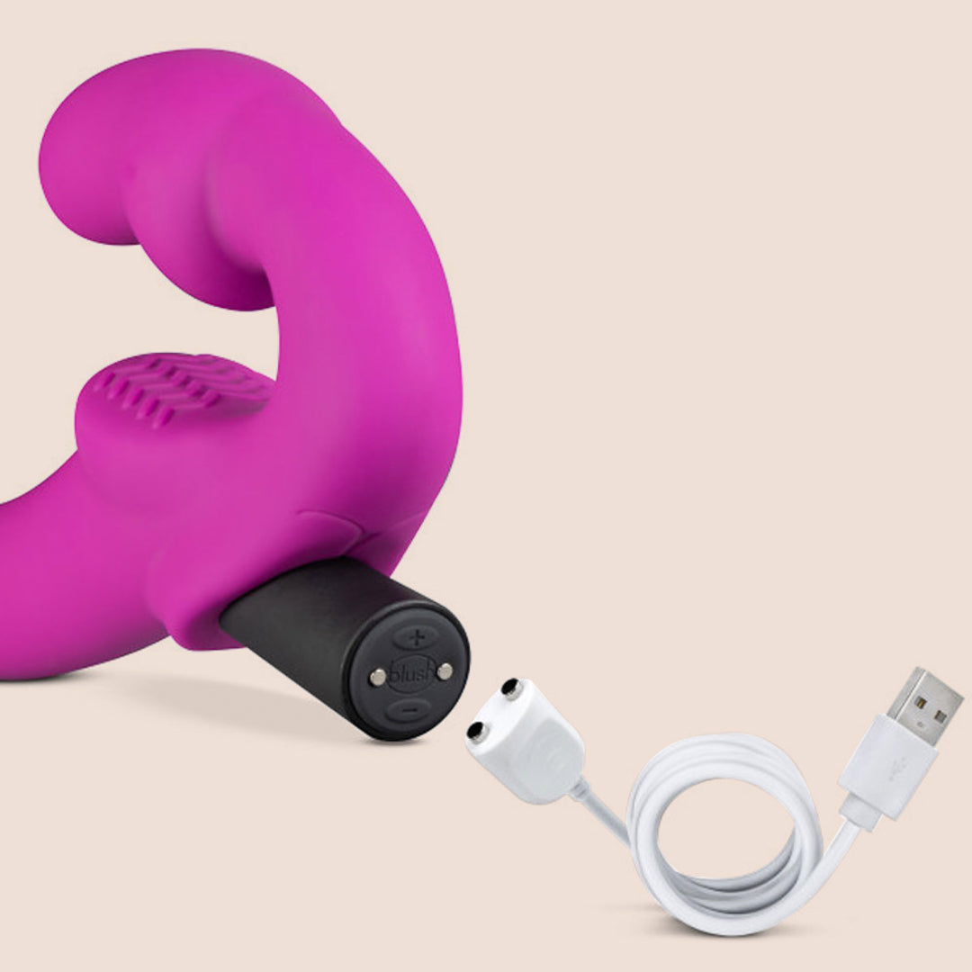 Temptasia Estella Strapless Silicone Dildo - Hands-Free Adult Toy for Couples & Solo Play, Waterproof & Body-Safe for Shower & Bedroom Use