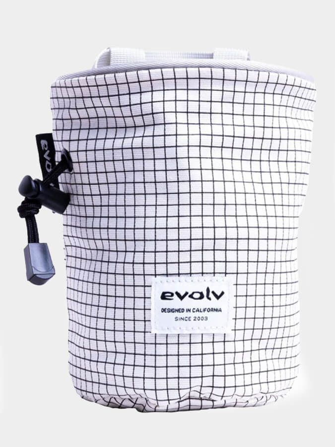 Evolv Canvas Chalk Bag for Rock Climbing & Bouldering - Lightweight Chalk Pouch with Belt Loop for Gym Training & Outdoor Adventures