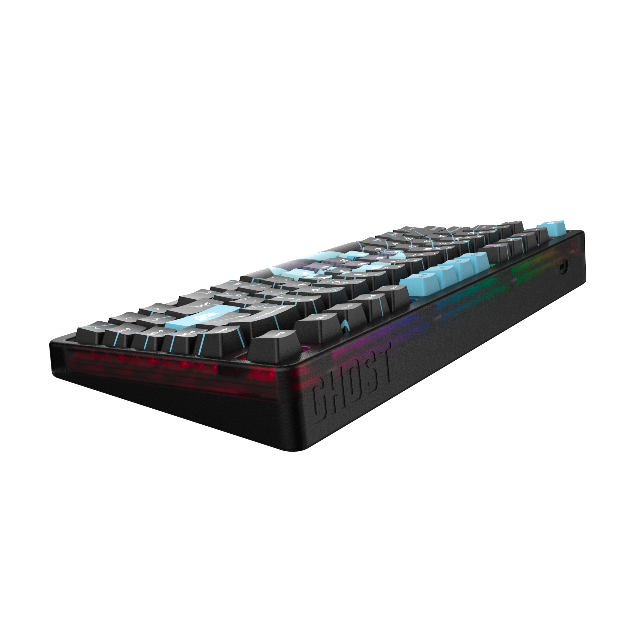 B0aty X Ghost K75 Mechanical Gaming Keyboard Combo - RGB Backlit, Hot-Swappable Switches, Wired USB (Constellation Edition) - Perfect for PC Gaming, Esports & Office Work