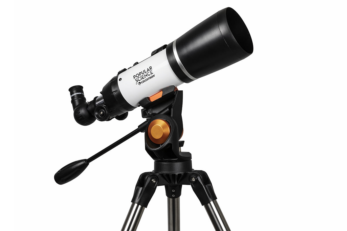 Celestron AstroMaster 80AZS Telescope with Smartphone Adapter & Bluetooth Remote - Best Astronomy Telescope for Stargazing, Moon Observation & Astrophotography (Perfect for Beginners & Hobbyists)