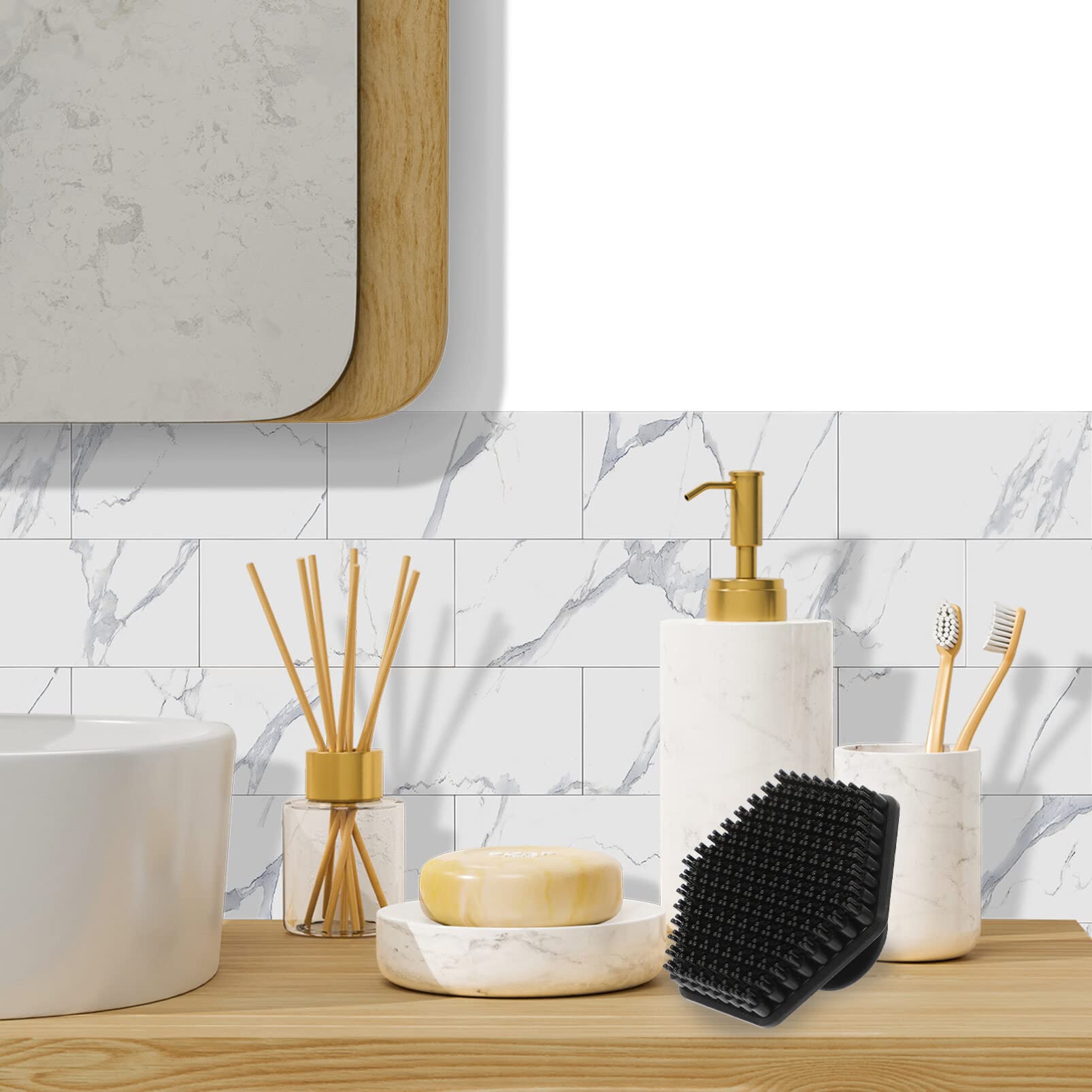 Silicone Face Cleansing Brush for Blackheads & Exfoliation - Skincare Routine