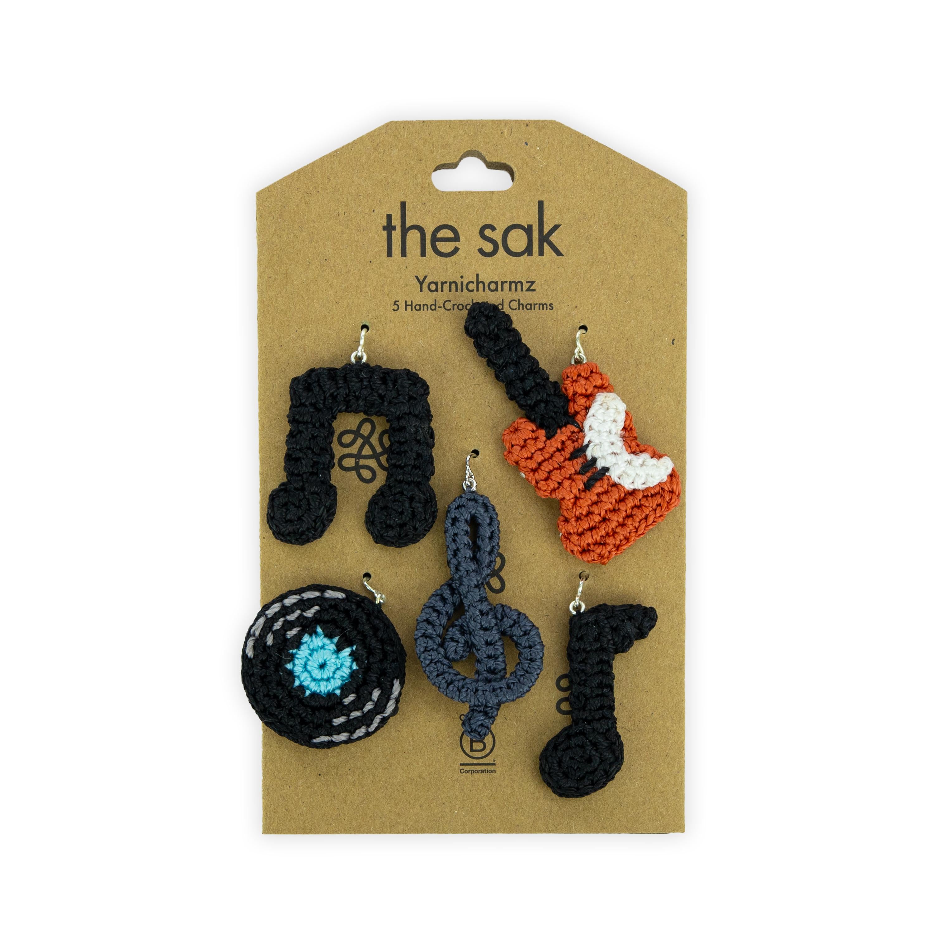 Yarnicharmz 5 Pack - Premium Quality Yarn Charms for Knitting & Crocheting - Perfect for DIY Crafts, Scrapbooking, and Jewelry Making