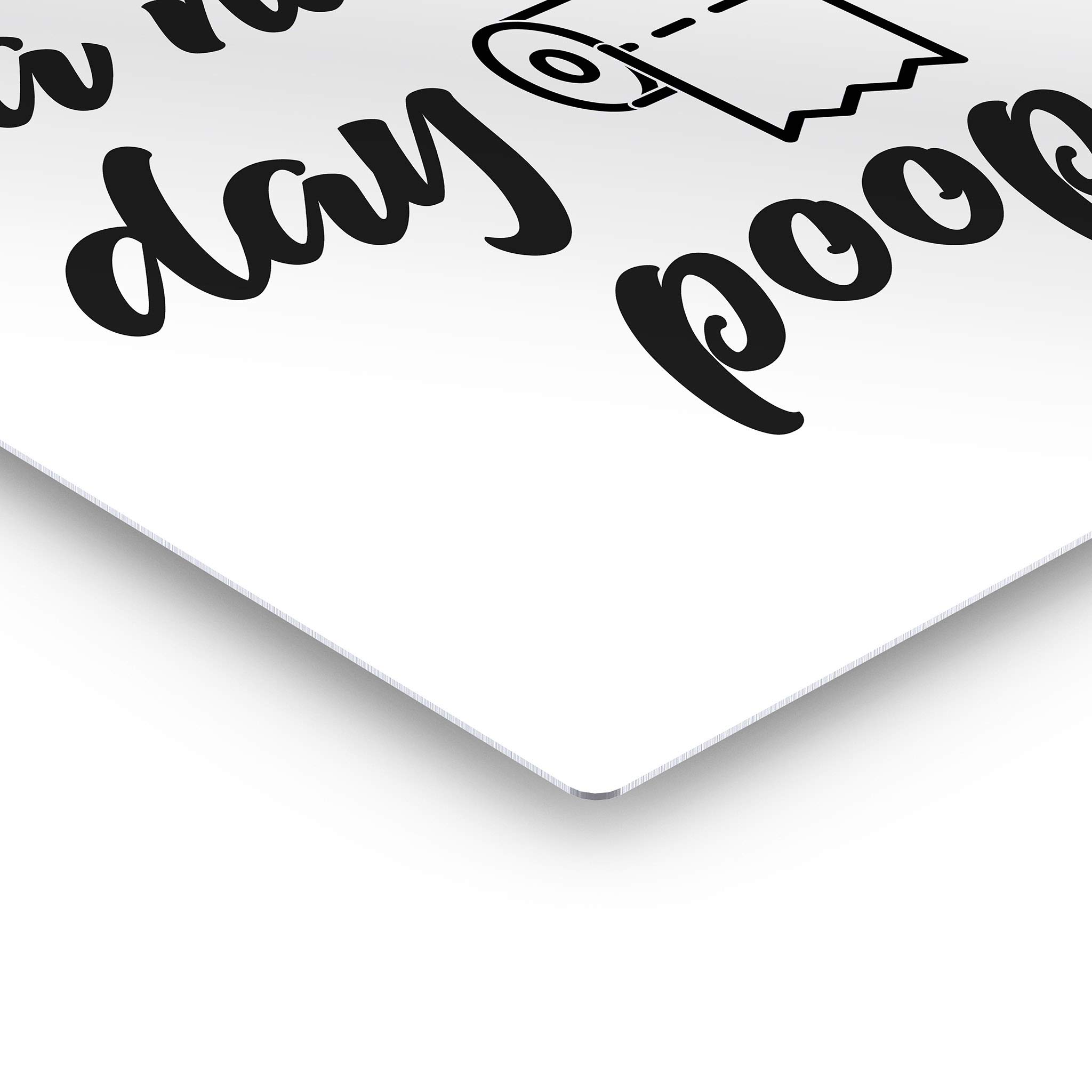 Funny Bathroom Wall Art - 'Have a Nice Day Poop' Metal Print Sign | Ready to Hang Toilet Decor | Humorous Quote Bathroom Decor for Home | Made in USA - 40x30 | Perfect for Powder Rooms, Guest Baths & Office Restrooms