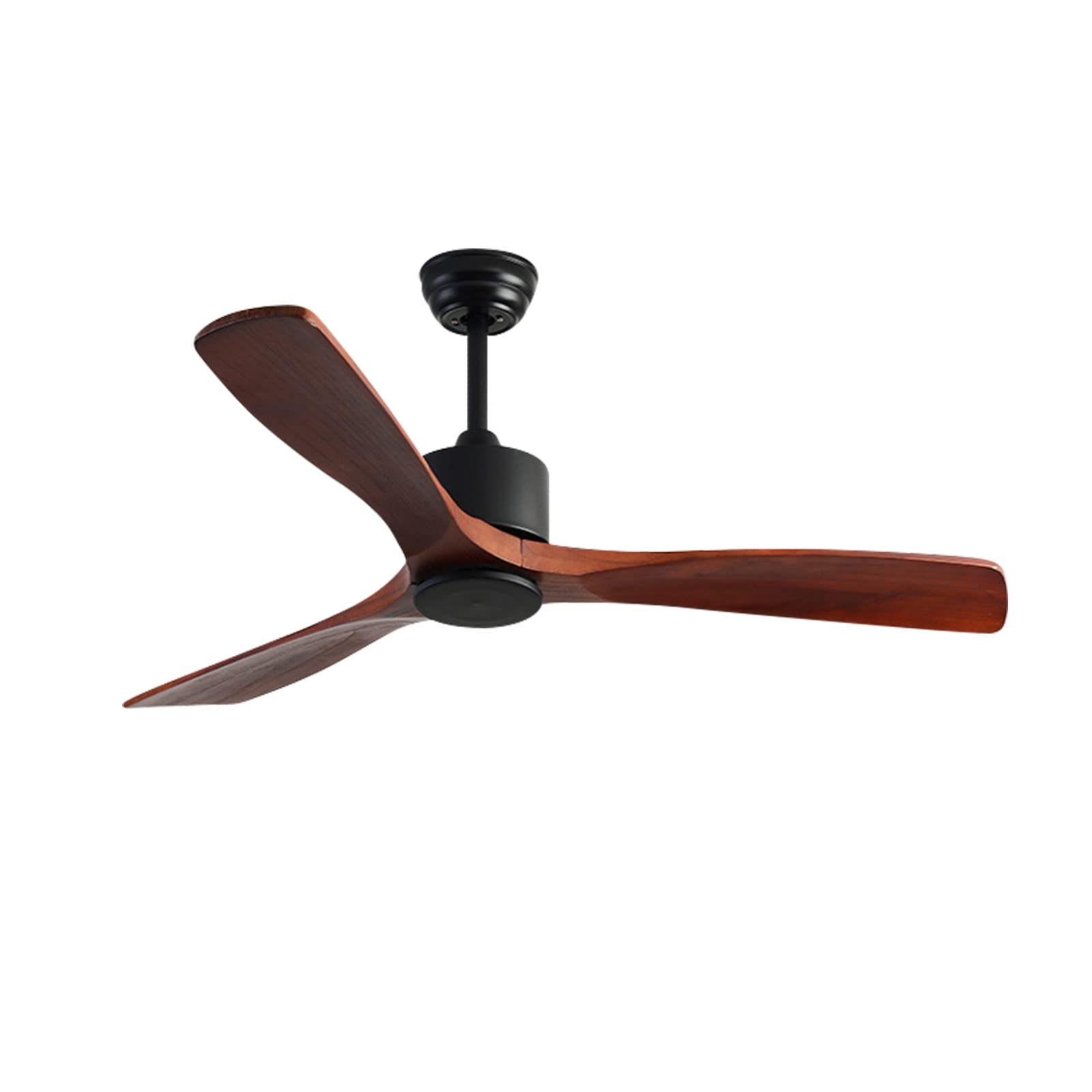 WLLUIO 52 Inch Modern Ceiling Fan with Remote Control - 3 Blade Reversible DC Motor, Ultra Quiet & Energy Efficient - Perfect for Living Room, Bedroom, Patio & Outdoor Spaces