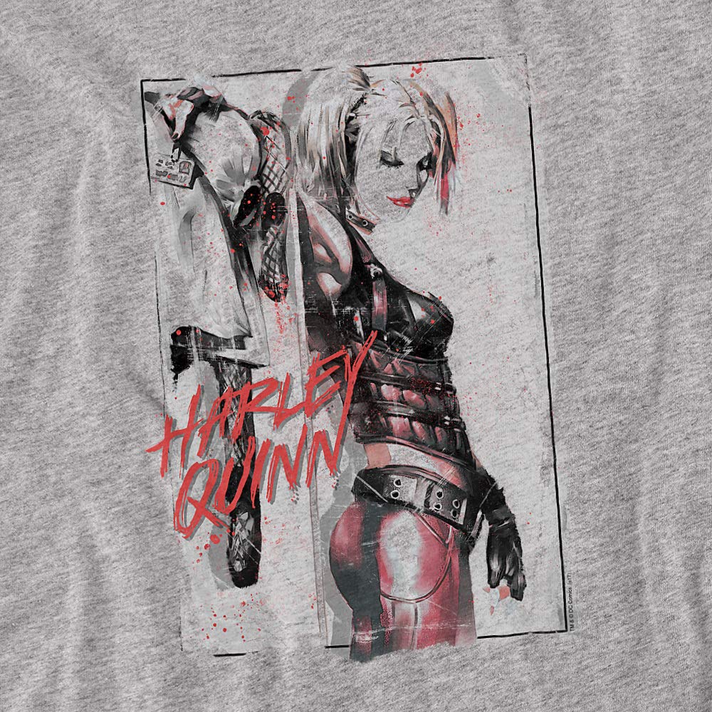 Harley Quinn Ink Wash Unisex T-Shirt for Men & Women - Casual Graphic Tee for Cosplay, Comic Con & Everyday Wear