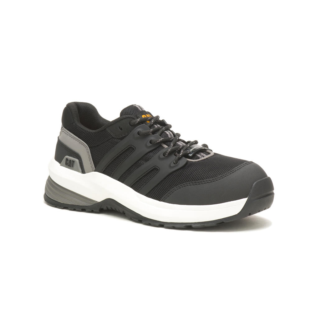 Caterpillar Women's STREAMLINE 2.0 ASTM F2413 Composite Toe Work Shoes - Black/Medium Charcoal - Safety Boots for Construction, Warehouse & Industrial Work