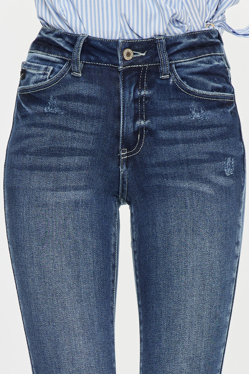 Dana High Rise Ankle Skinny Jeans for Women - Stretch Denim Pants, Slim Fit, Comfortable & Trendy - Perfect for Casual Wear, Office & Night Out