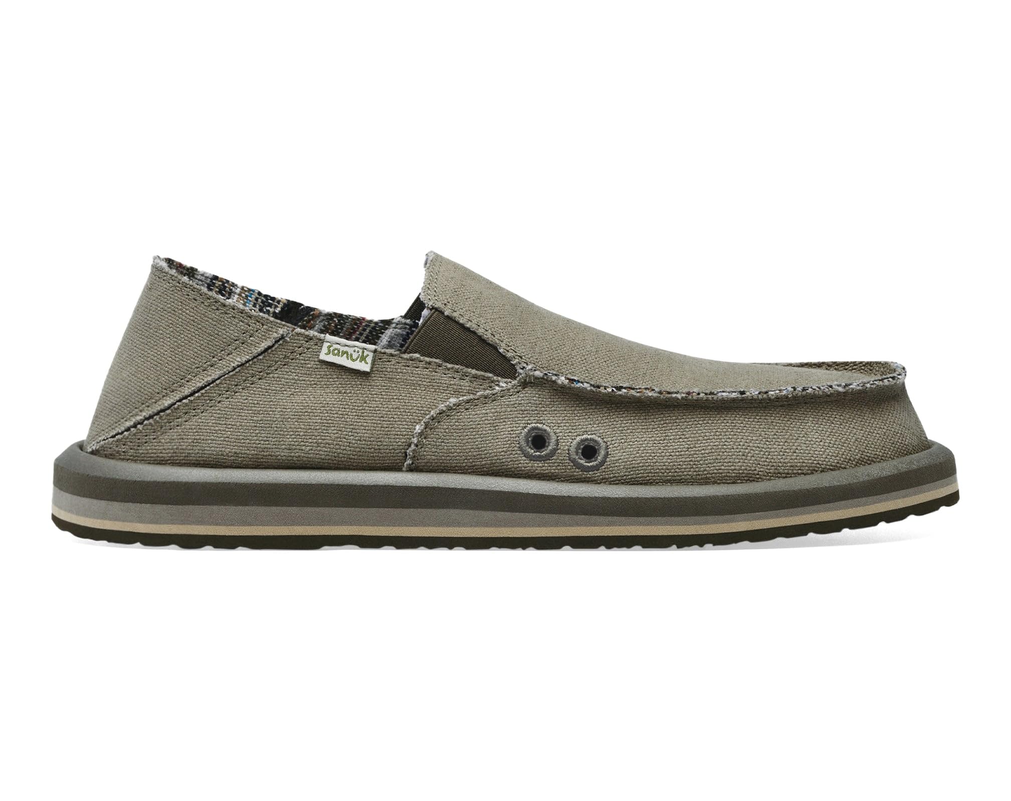 Sanuk Men's Donny Hemp Loafers - Comfortable Slip-On Casual Shoes with Memory Foam Footbed | Eco-Friendly Hemp Material | Perfect for Work, Travel & Everyday Wear