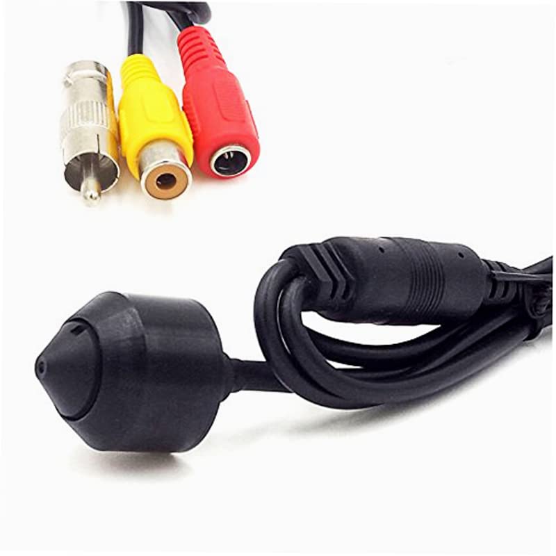 Mini Pinhole Security Camera 1200TVL - CNDST DST-240P1 Small Analog Hidden Surveillance Camera with 3.6mm Lens & 90° Viewing Angle | Ideal for Home, Office, and Retail Security Monitoring