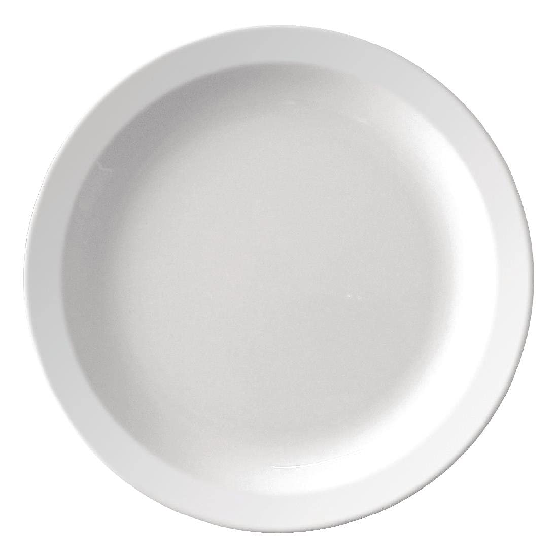 Premium Kristallon Melamine Narrow Rimmed Plates - 12-Piece Set (10.5