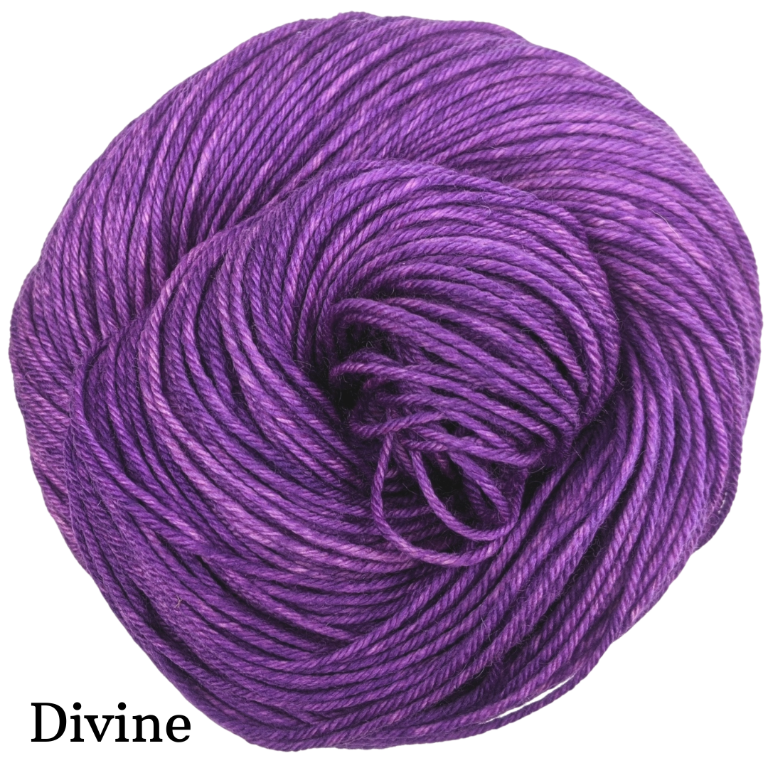 Knitcircus Yarns Glitter Cannon Semi-Solid Hand-Dyed Yarn Skeins - Perfect for Knitting, Crocheting & DIY Craft Projects