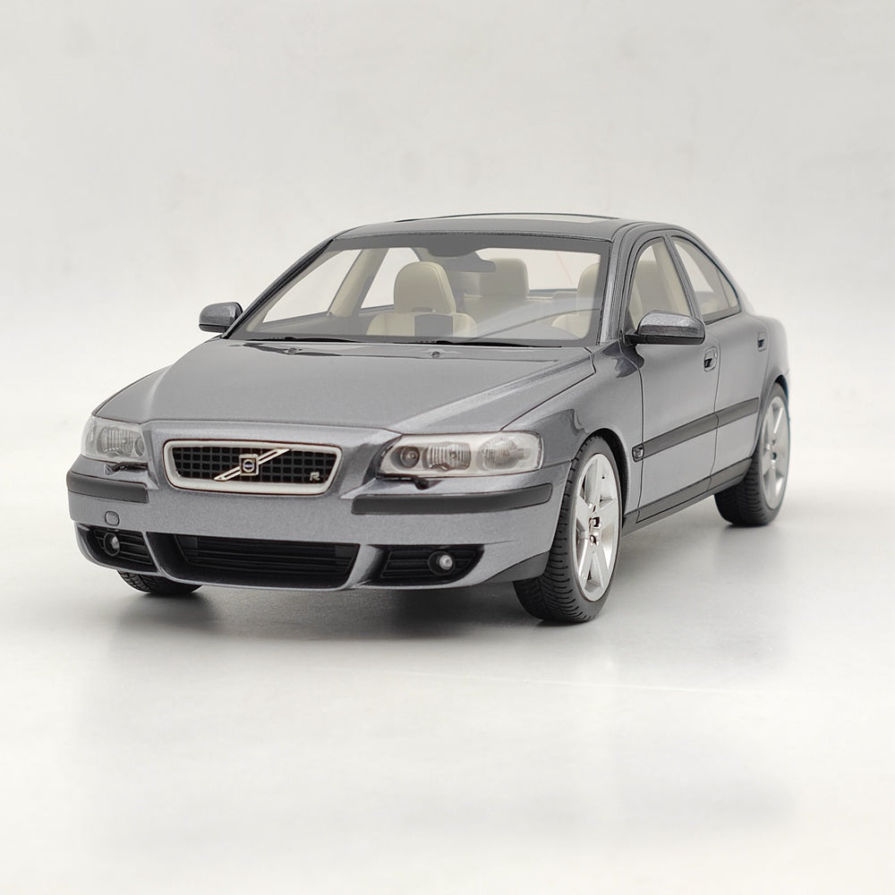 1/18 Scale Volvo S60 R 2003 Grey Metallic Resin Model Car - DNA Collectibles DNA000107 - Perfect for Car Enthusiasts, Collectors & Home Office Decor