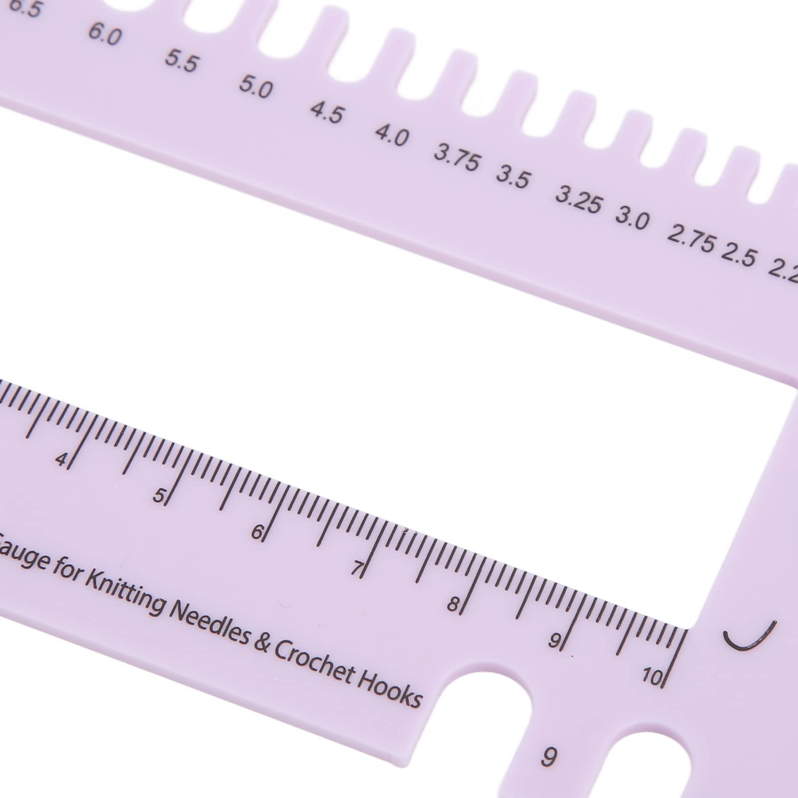 Durable Plastic Crochet Needle Gauge Ruler - Easy to Use Measuring Tool for Knitting & Crochet Projects | Perfect for Yarn Crafts, DIY Home Projects & Gift Making