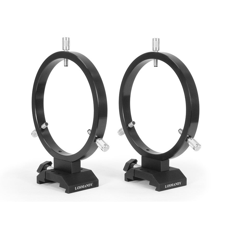 Losmandy DVR160 160mm ID Guide Scope Ring Set with 3-Point Adjustment for D/V Series Plates - Perfect for Telescope Mounting & Astrophotography Accessories