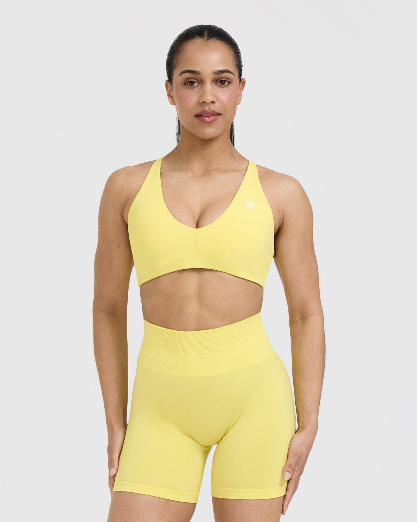 Lemon Yellow Wireless Bralette - Seamless Comfort for Yoga, Lounge & Everyday Wear | Soft Microfiber Support for Women