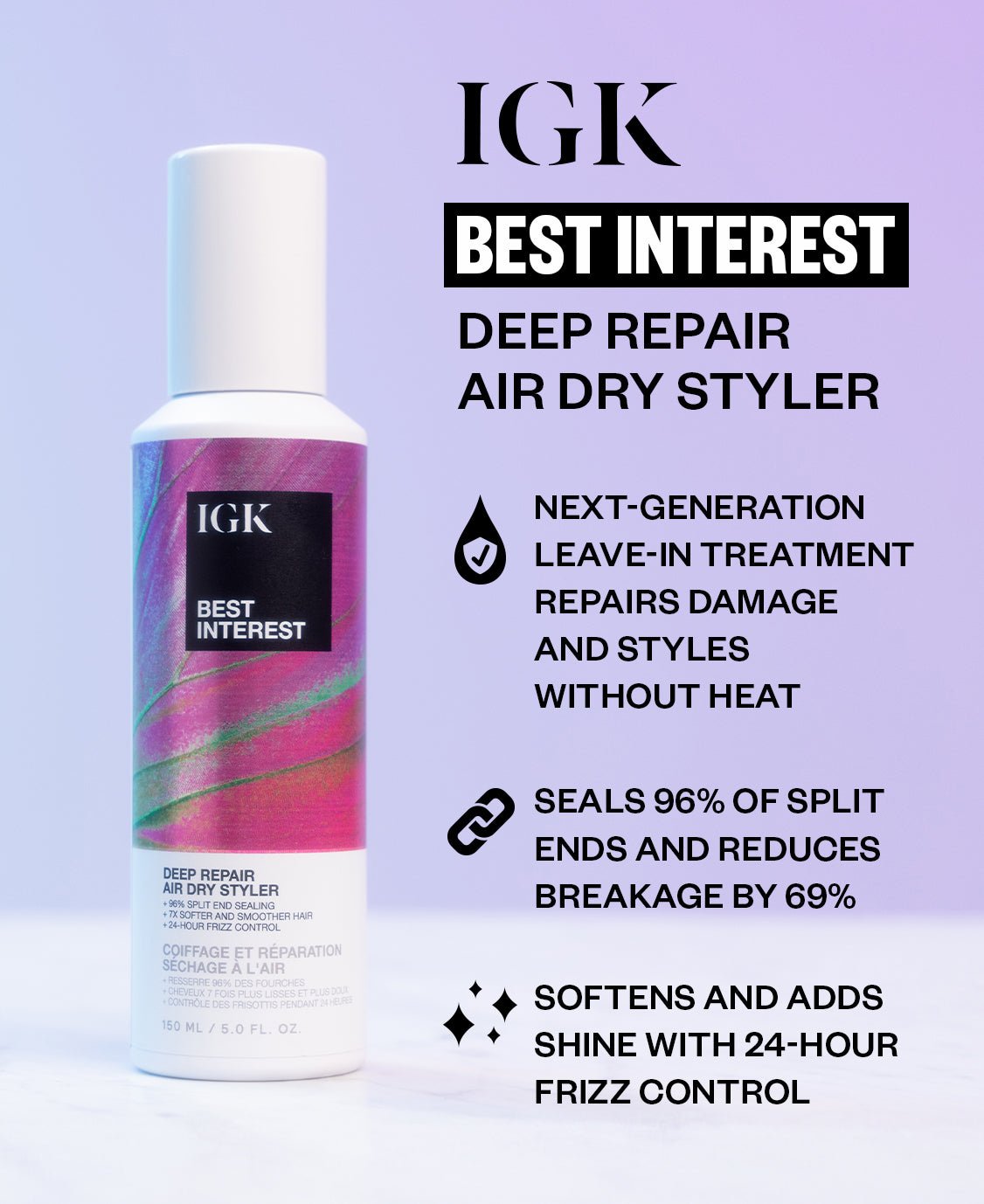 Best Deep Repair Air Dry Styler for Damaged Hair - Quick Drying & Frizz Control for Smooth, Healthy Hair at Home or Salon