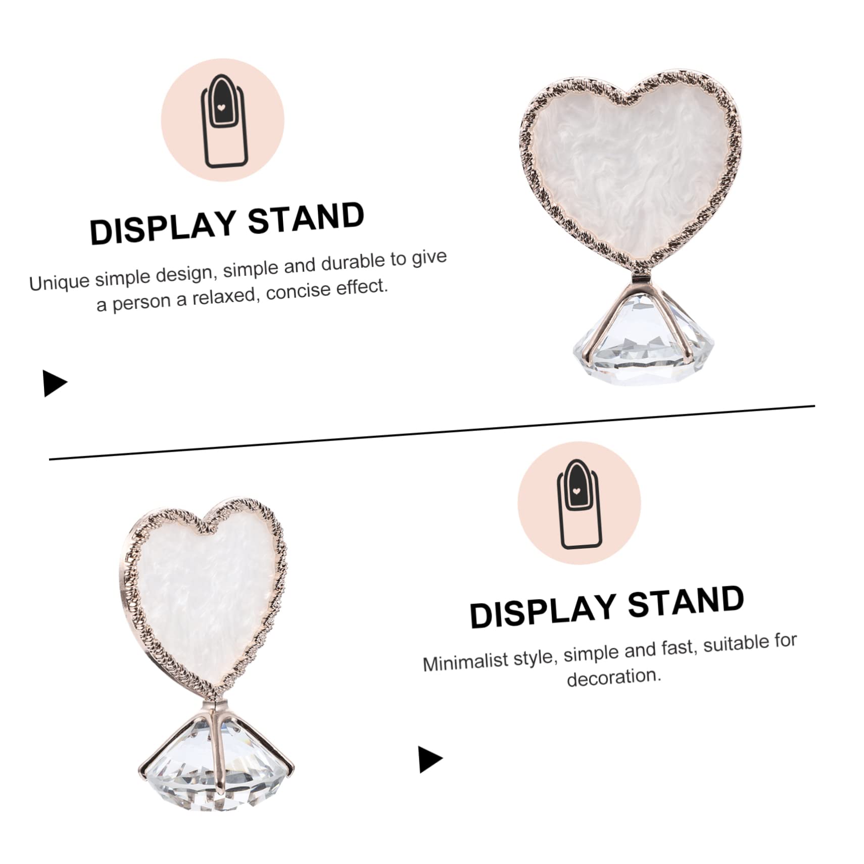 Minkissy 3-Piece Nail Polish Display Tray Set - Acrylic Nail Art Organizer for Gel Polish & Jewelry - Perfect for Salon, Home Manicure & Nail Art Storage