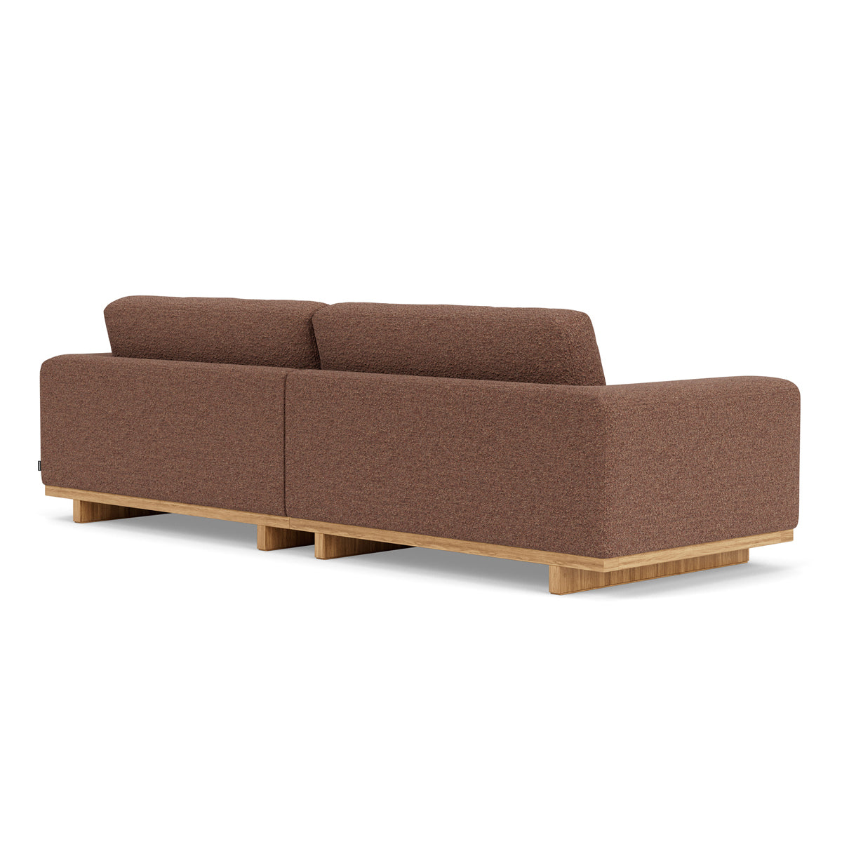 Luxury Aya Boucle 3.5 Seater Sofa - Modern Upholstered Couch for Living Room, Lounge & Office - Soft Chenille Fabric with Solid Wood Frame - Comfortable Mid-Century Design for Home Decor