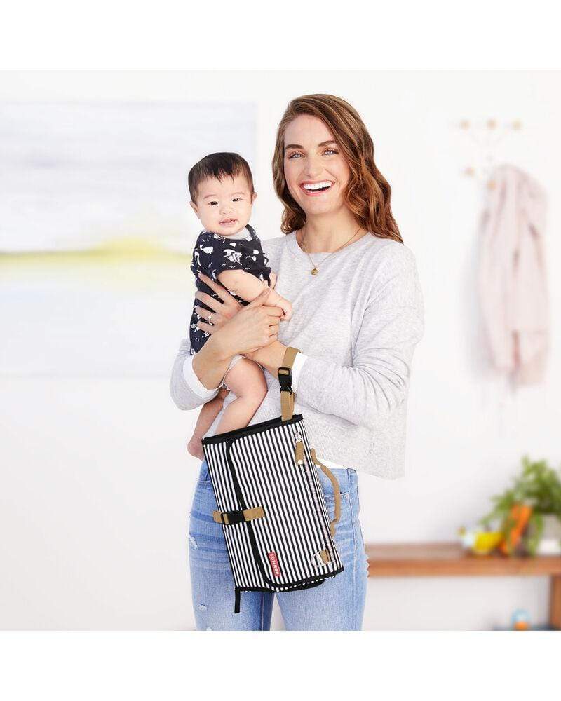 Skip Hop Pronto Portable Baby Changing Station - Compact, Waterproof & Travel-Friendly Diaper Changing Pad for On-the-Go Parents - Perfect for Nursery, Travel, Park & Public Restrooms