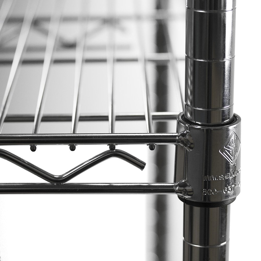 5-Tier Chrome Wire Shelving Unit - 14