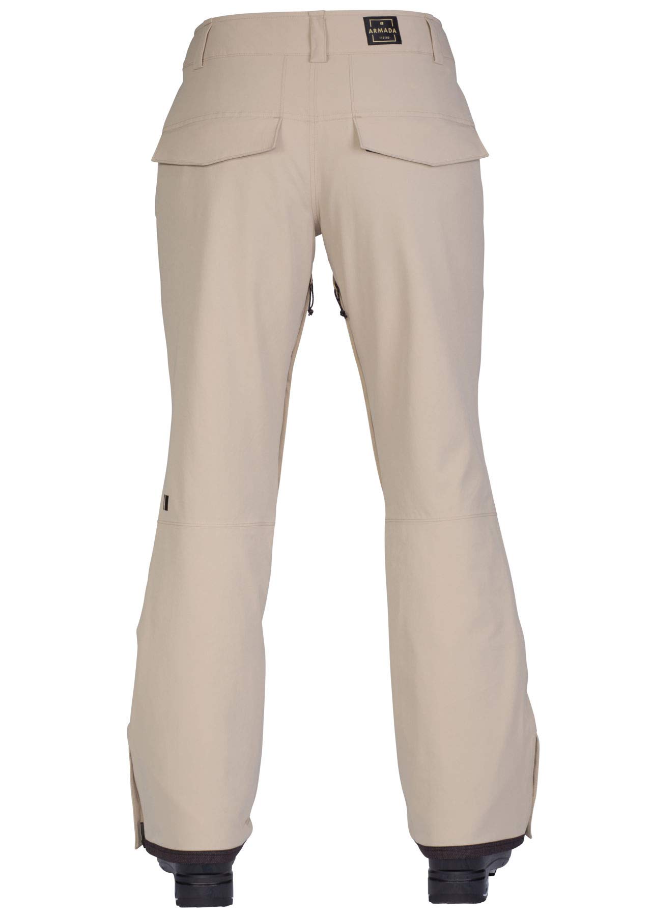 Armada Lenox Insulated Winter Pants for Men & Women - Waterproof Snow Pants, Thermal Fleece Lined, Windproof Hiking Pants (Taupe, Size S) - Perfect for Skiing, Snowboarding & Cold Weather Outdoor Activities