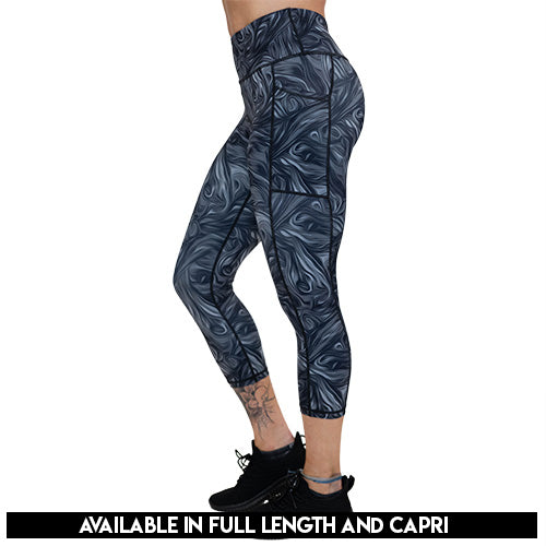 Smoke & Mirrors High Waist Yoga Leggings for Women - Comfortable & Stylish Workout Pants for Yoga, Gym & Running