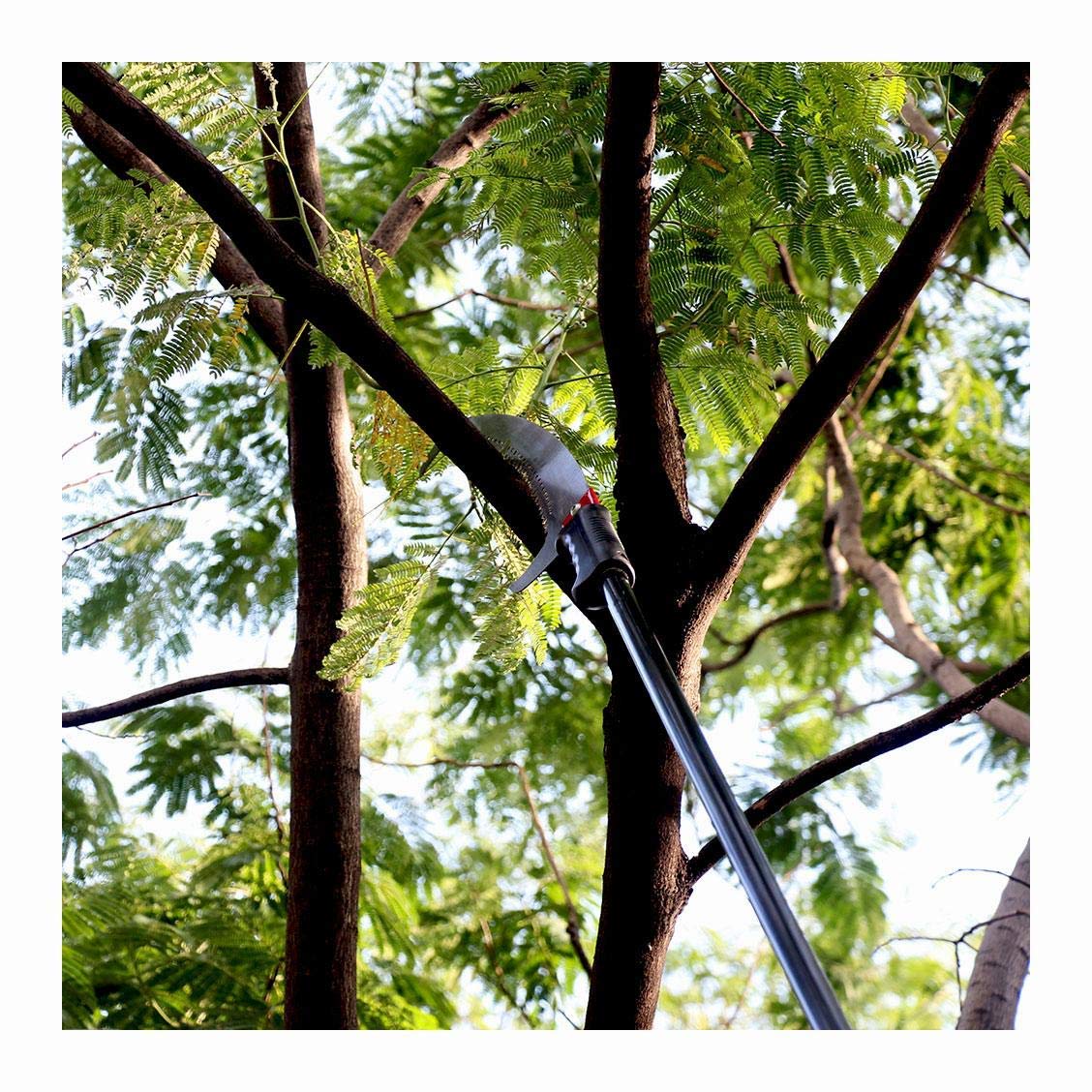 Telescopic Tree Pruner Saw - 24FT Curved Branch Cutter for High Tree Pruning & Garden Care