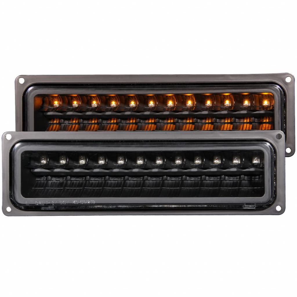ANZO LED Parking Lights for GMC C1500 1988-1998 - Black (511050) | Durable Replacement for Enhanced Visibility & Nighttime Safety