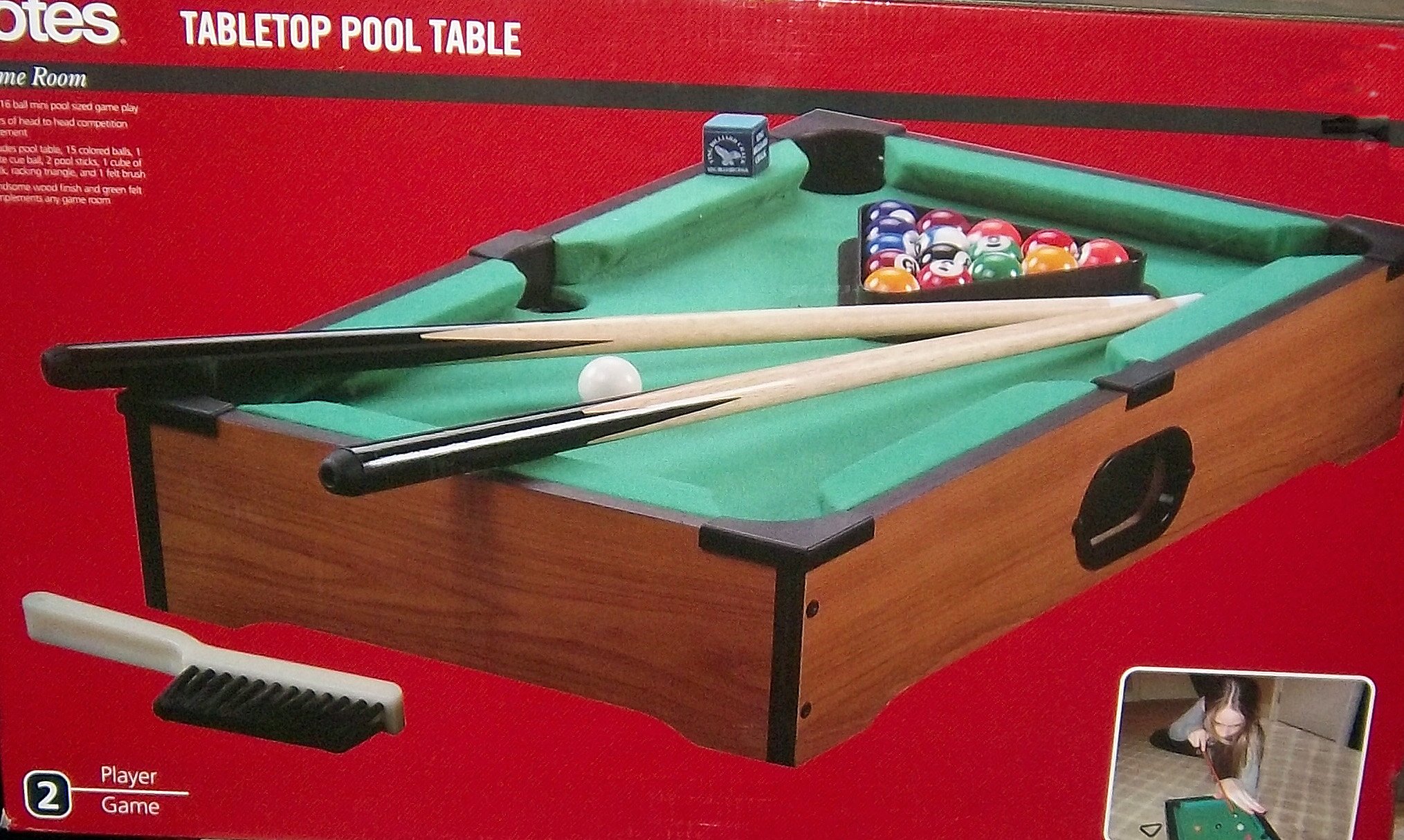 Premium Totes Men's Desktop Pool Table - 24