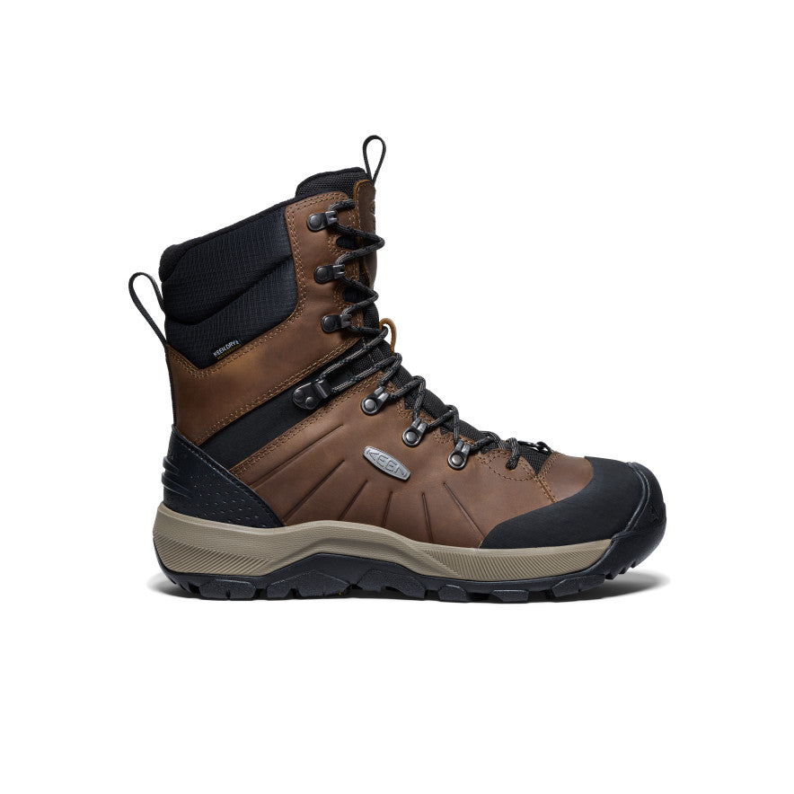 Men's Revel IV High Polar Waterproof Winter Boots - Insulated Snow Boots for Hiking & Outdoor Activities | Canteen/Black | Perfect for Snowshoeing, Ice Fishing & Cold Weather Adventures