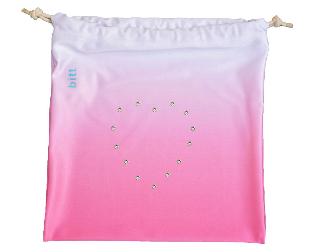 Gymnastics Grip Bag with Swarovski Crystals - Pink Ombre for Training & Competitions