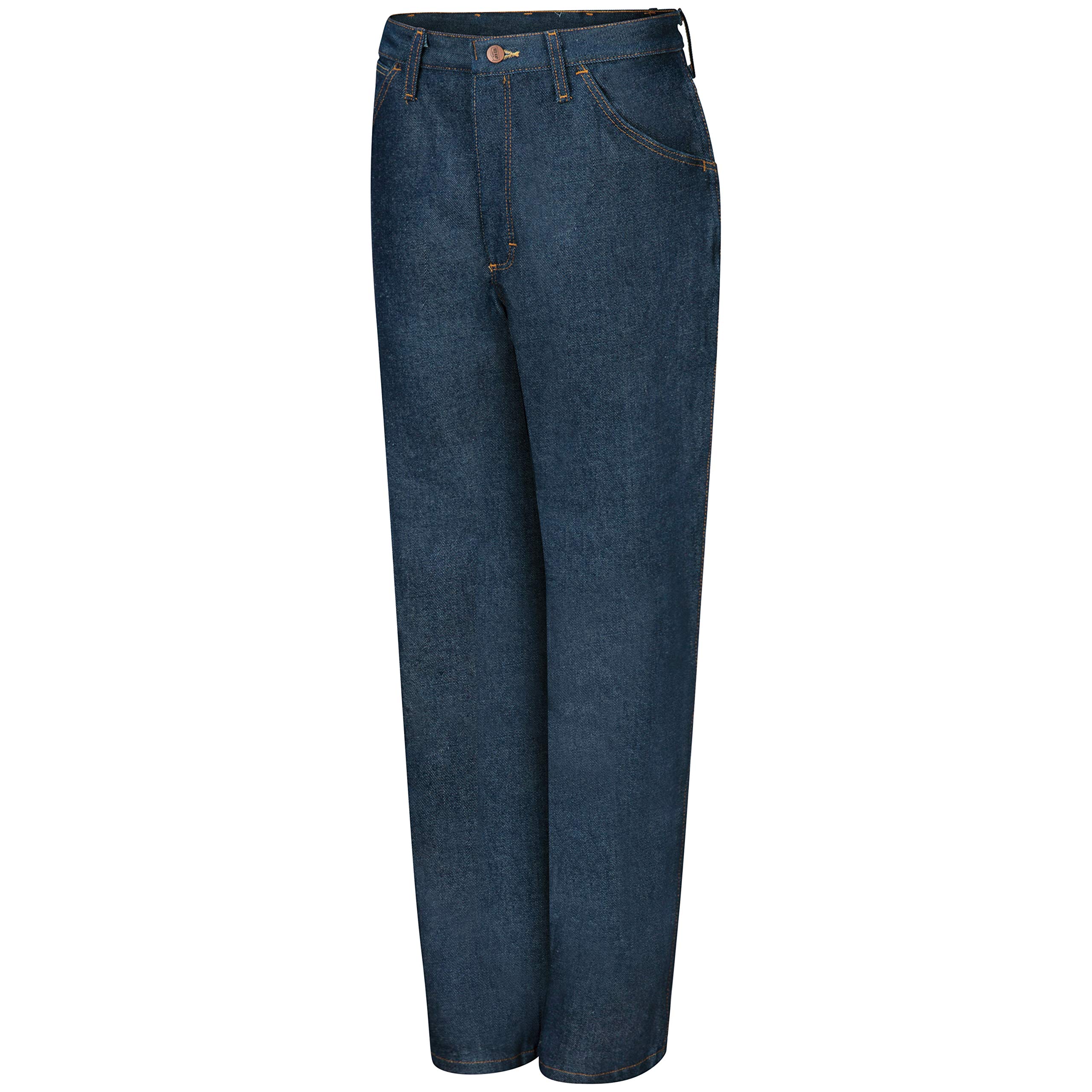 Red Kap Men's Classic Rigid Denim Jeans - Durable Work Pants for Construction, Farming & Outdoor Activities