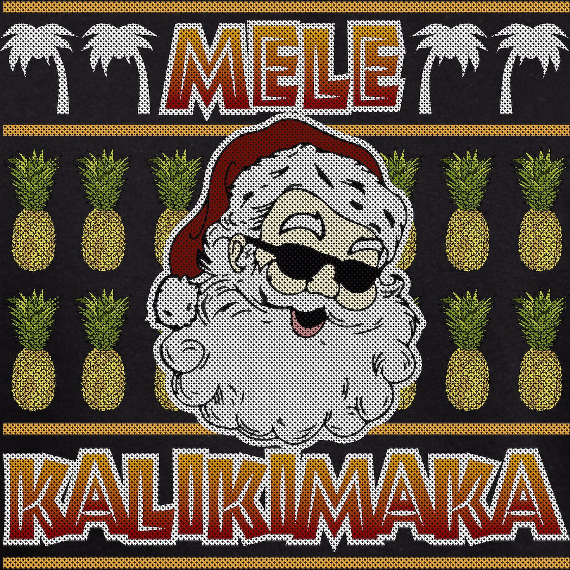 Mele Kalikimaka Christmas Hoodie for Men - Dark Regular Fit Pullover Sweatshirt | Cozy Holiday Gift & Winter Casual Wear