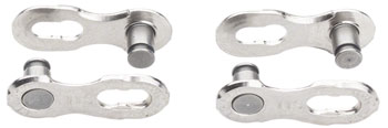 KMC MissingLink 11 Speed Bike Chain Connector - Reusable Silver Chain Link (2 Pairs/Card) for Road & Mountain Bikes | Easy Installation & Repair