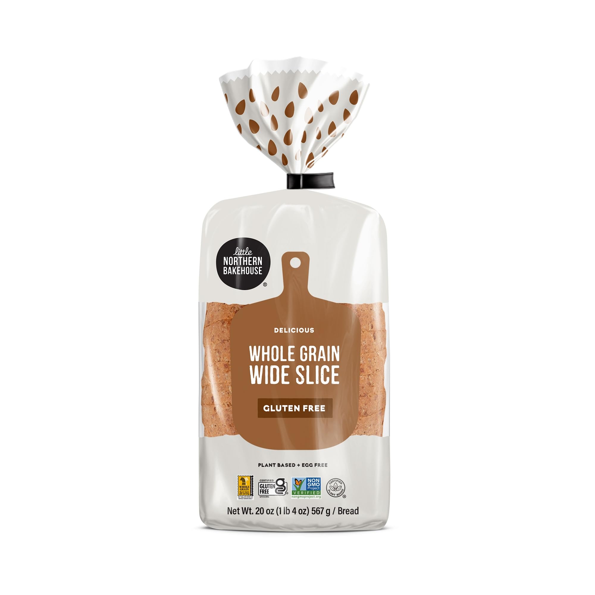 Little Northern Bakehouse Wide Sliced White Gluten Free Bread - Vegan, Non-GMO, Allergy Friendly Whole Grain Bread (8 Pack, 20 oz Each) | Perfect for Sandwiches, Toast & Healthy Snacks