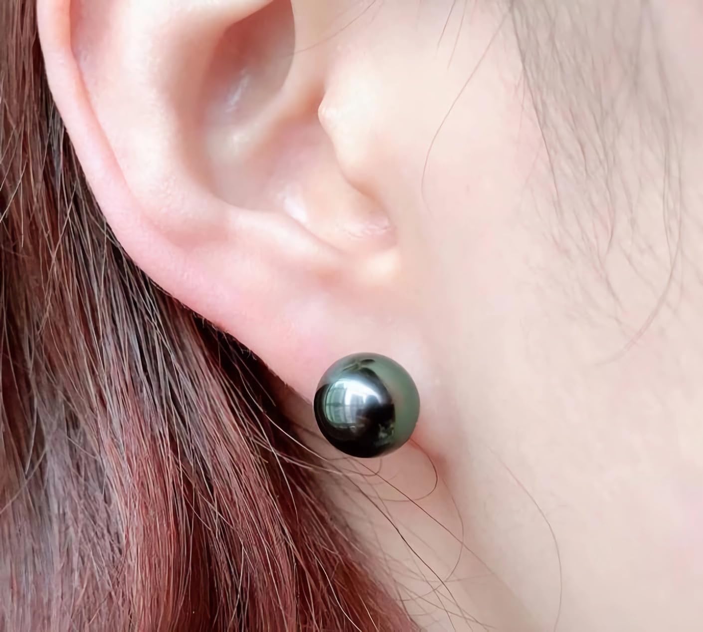 AAAA+ Grade Tahitian Black Pearl Earrings - 925 Silver & 18K Gold Plated Hypoallergenic Cultured Pearl Jewelry for Women | Perfect for Weddings, Parties & Special Occasions