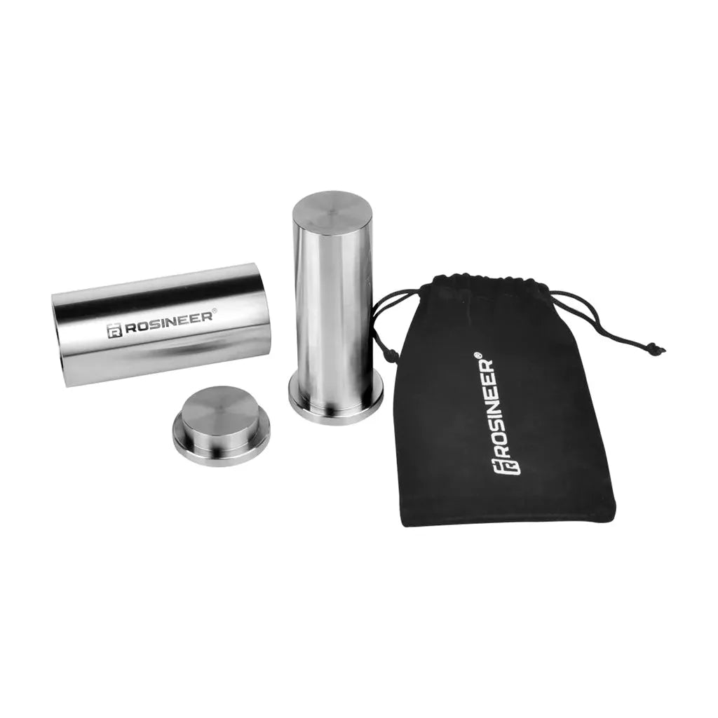 Rosineer Stainless Steel Cylindrical Pre Press Mold for Rosin Extraction - Durable & Food-Grade Metal Hash Press for DIY Essential Oils, Wax, and Concentrates (Great for Home Use & Professional Labs)