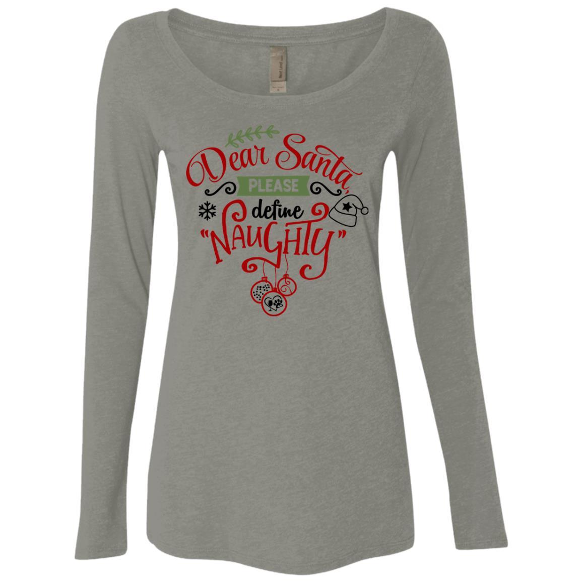 WineyBitches.Co Women's Tri-Blend Long Sleeve Scoop Neck T-Shirt - Soft & Comfortable Casual Wear for Ladies