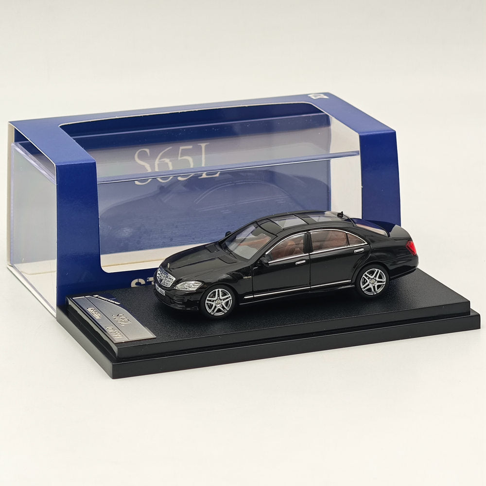 1/64 Scale Mercedes Benz S65L V12 Black Sedan Diecast Model Car - Collectible Sports Car for Display, Gifts & Car Enthusiasts