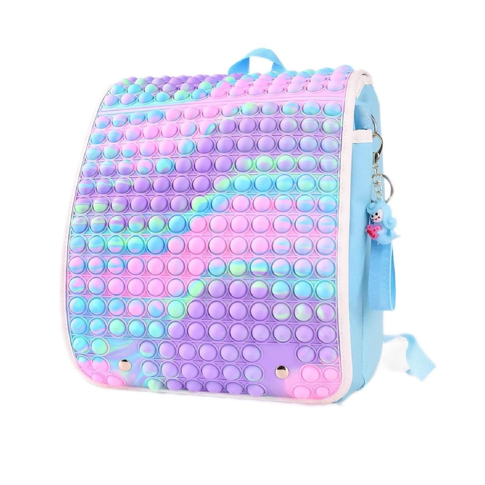 **Waterproof Fidget Pop Backpack with Adjustable Shoulder Straps - Pop-On-It School Bag for Kids & Teens - Perfect for School, Travel, and Outdoor Adventures**