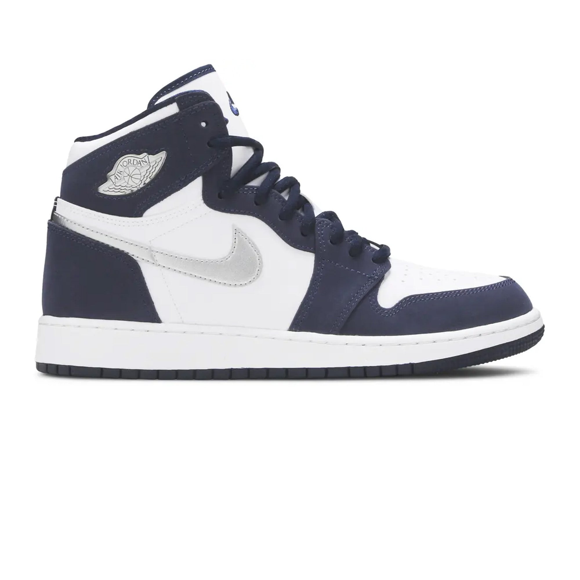 Air Jordan 1 CO. Japan 'Midnight Navy' GS Sneakers 2020 - Retro Basketball Shoes for Women & Girls - Perfect for Streetwear, Casual Outfits & Sneaker Collection