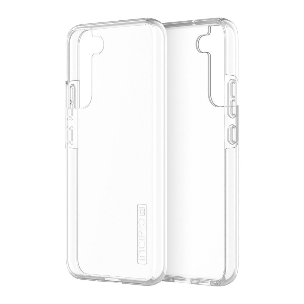 Incipio DualPro Classic+ Case for Samsung Galaxy S22+ - Clear Protective Cover with Clear & Atlantic Blue Buttons | Shockproof Phone Case for Everyday Use & Outdoor Activities