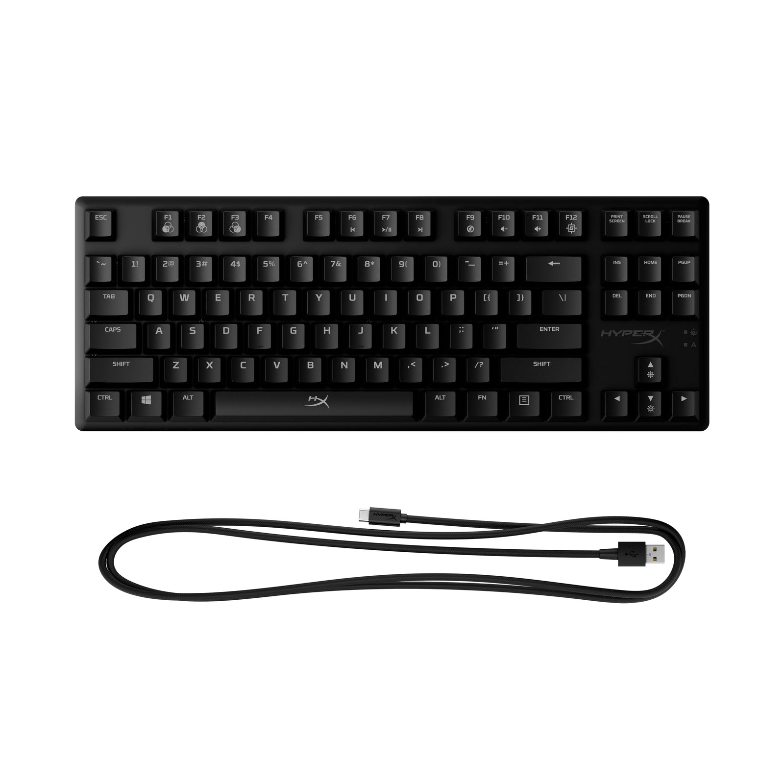 HyperX Alloy Origins Core 87-Key Mechanical Gaming Keyboard - RGB Backlit, Aircraft-Grade Aluminum Frame, HyperX Red Switches - Perfect for PC Gaming, Esports & Office Work