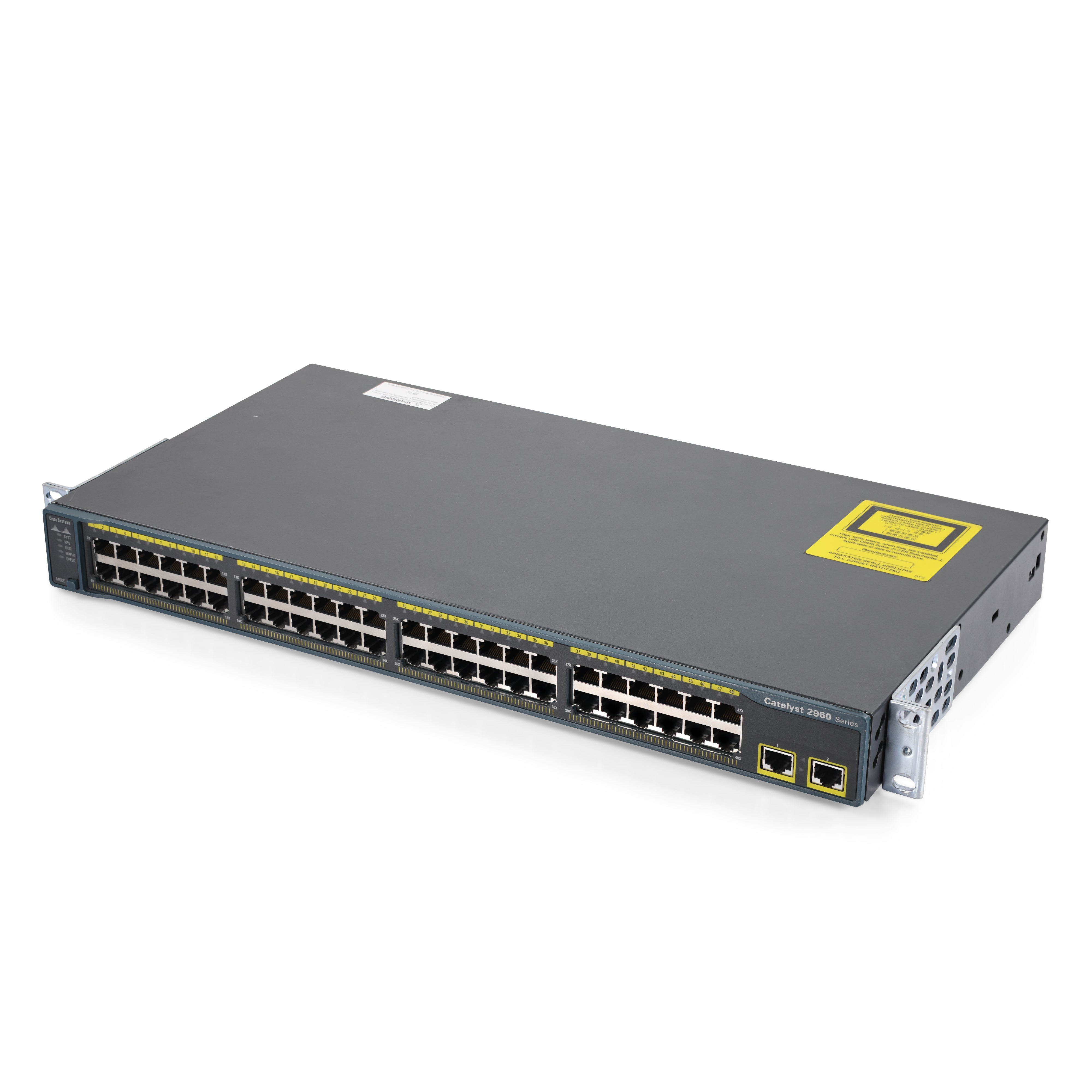 Cisco WS-C2960-48TT-L Catalyst 2960 Series 48-Port 10/100 Layer 2 Ethernet Switch for Office Network & Small Business IT Infrastructure