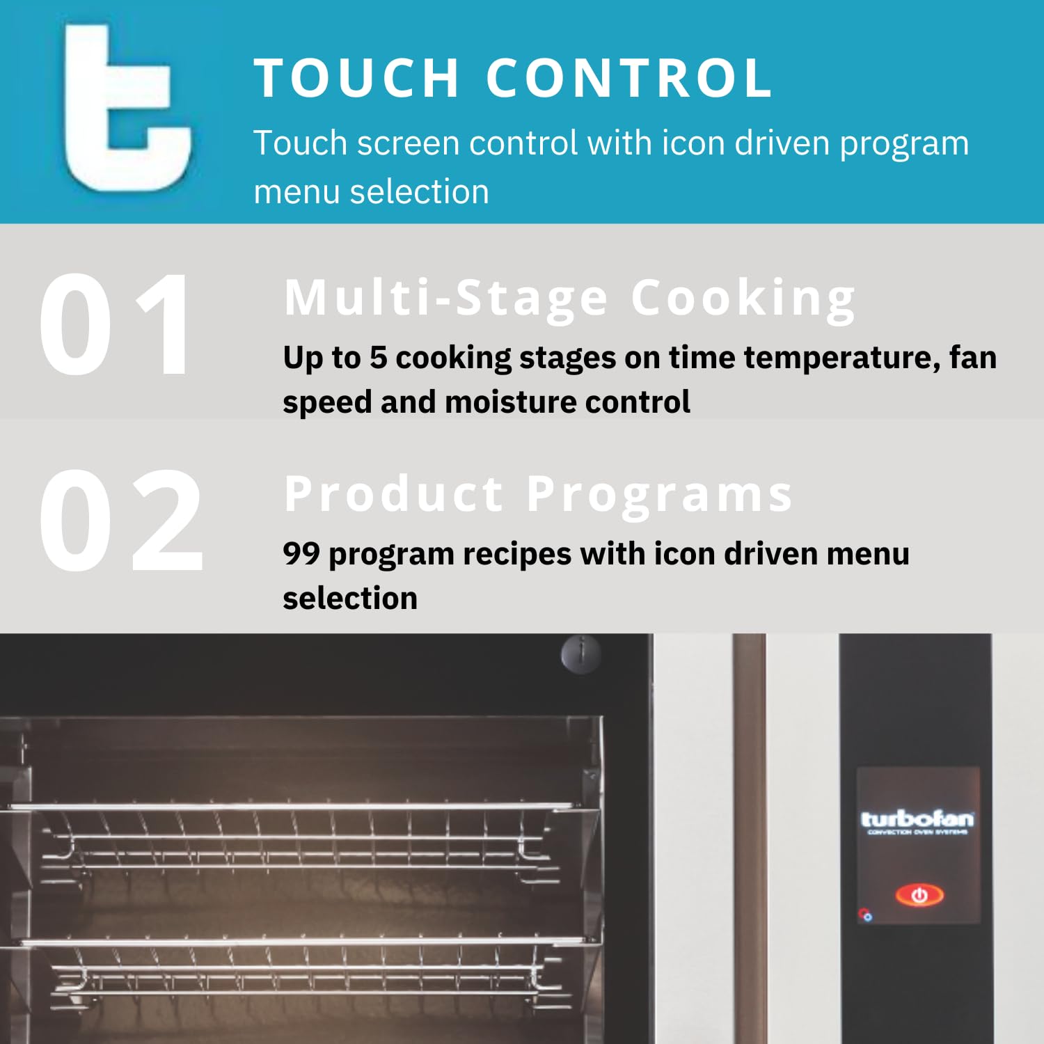 Moffat E32T5/2C Commercial Stainless Steel Convection Oven - Electric Full Size 2 Deck 208V/60Hz/1-Phase - Perfect for Restaurants, Bakeries & Catering Businesses
