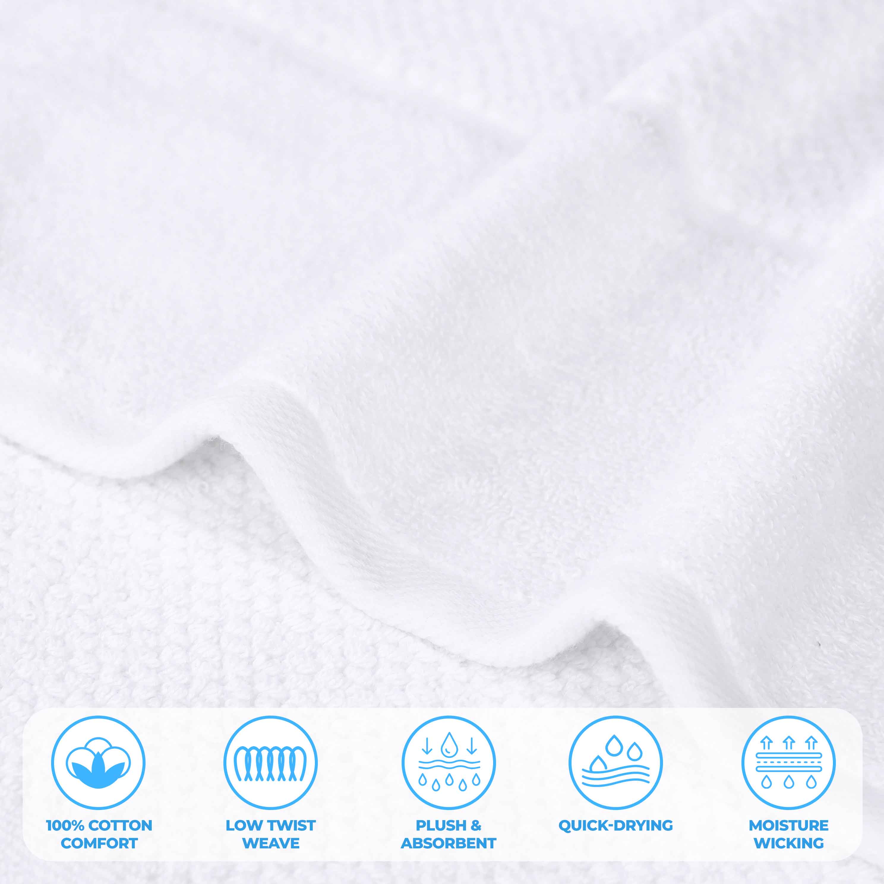 Premium 9-Piece Cotton Towel Set with Broad Border - Soft, Absorbent & Durable Bath Towels for Spa, Gym, and Luxury Home Use