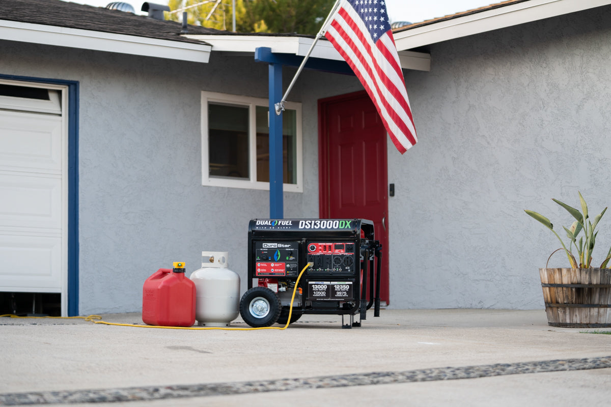 13,000W Dual Fuel Portable Generator with CO Alert - Gas & Propane Powered for Home Backup, Camping & Outdoor Power (EPA & CARB Compliant)