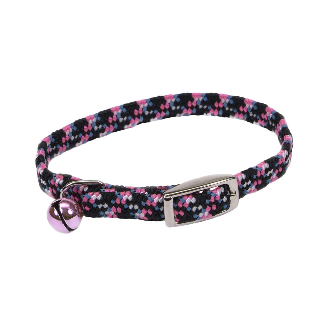 Reflective Elastic Safety Kitten Collar for Cats - Adjustable Breakaway Pet Collar with Bell for Night Visibility - Perfect for Indoor/Outdoor Cats, Night Walks & Pet Safety